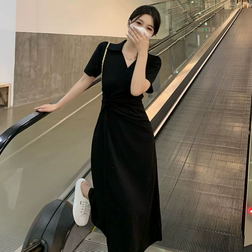 Женская одежда больших размеров для полных мм, праздничное платье для женщин летом, 𫔭 прикрывает живот, прикрывает ягодицы, стройнит попу, юбка средней длины.