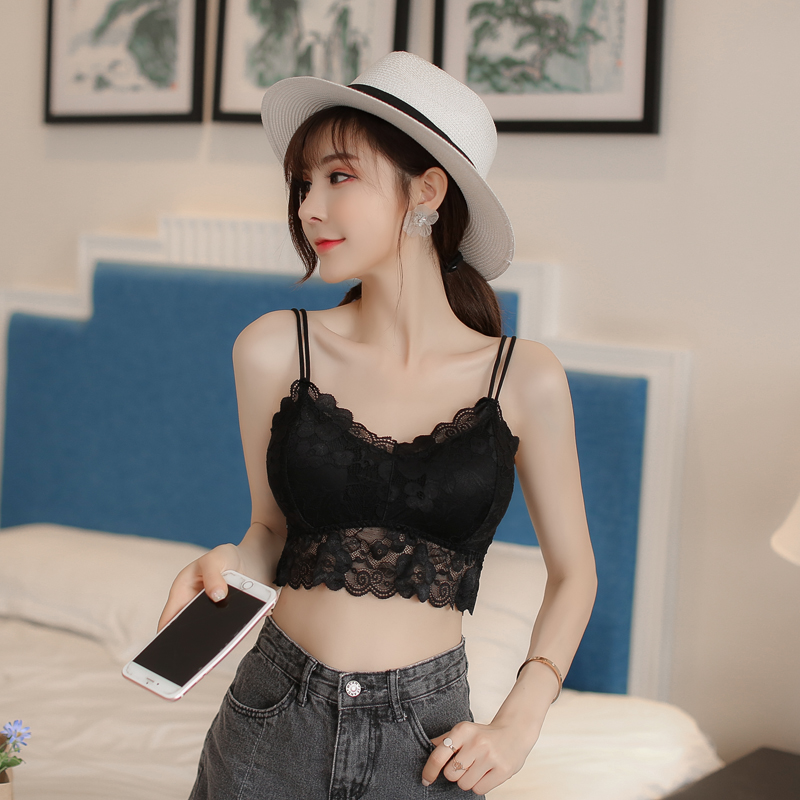 Large size wrap chest underwear 200 grams of fat mm plus fattening large size beating bottom anti-walking light harnesses vest ultra-thin and undersized