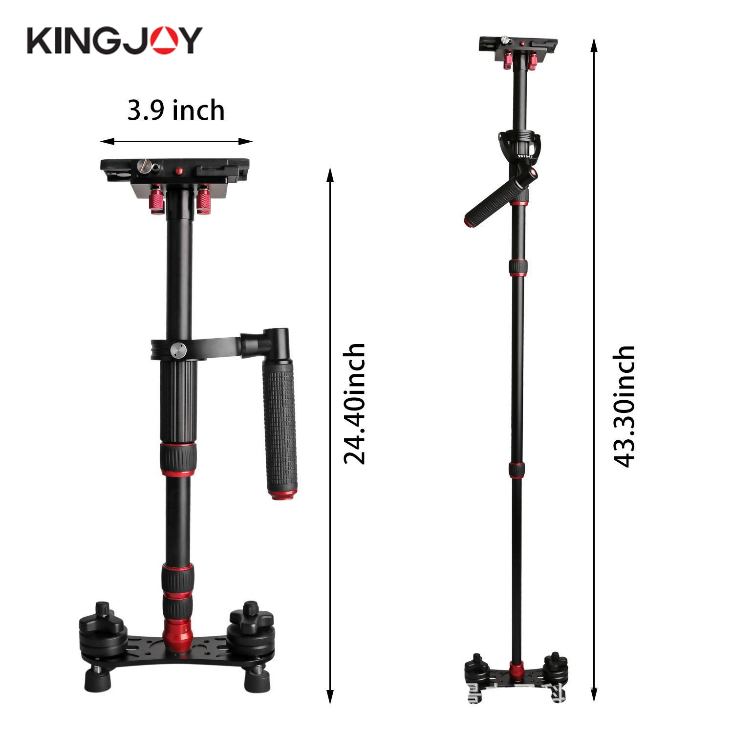 Ổn định máy ảnh Kingjoy VS1047B Máy ảnh cầm tay SLR 5D3 Máy giảm xóc cầm tay Xiaosi - Phụ kiện VideoCam