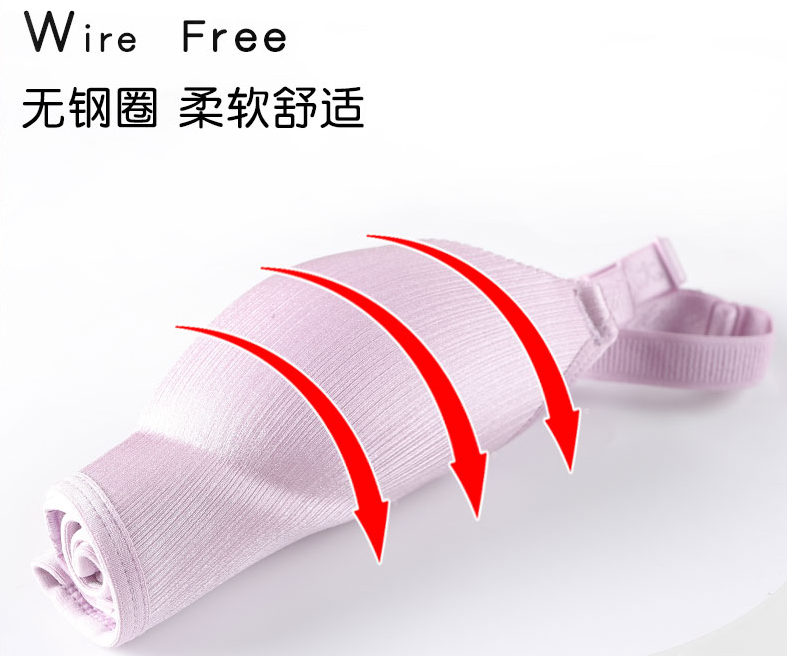 Hua Bo Jini chính thức tập hợp những chiếc áo ngực không chải được đặt ở cửa hàng chính thức của đồ lót không vành lớn quần áo lót
