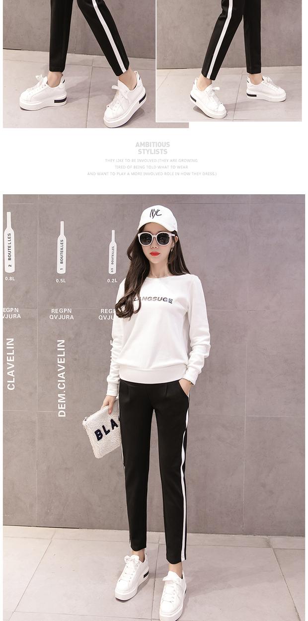 Quần bà bầu mùa xuân và mùa thu 2018 Quần bà bầu mới thể thao Quần mùa thu mặc bên ngoài Bà bầu quần legging mùa thu Quần bà bầu - Phụ nữ mang thai quần / quần bụng shop đồ bầu