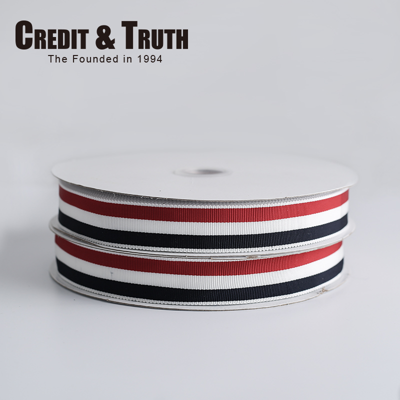 45 m quality polyester fiber cap with red white blue three-color webbing diysuit shoes accessories tb intercolored webbing accessories