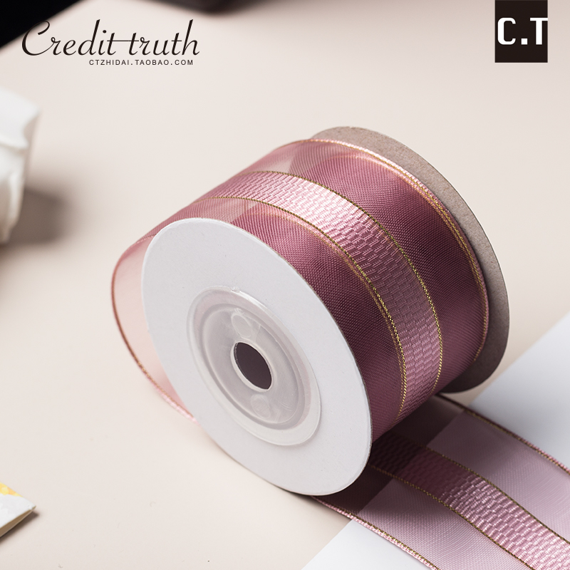 4cm mid satin Phnom Penh Snow yarn Korean version ribbon decoration with satin ribbon diy hand butterfly knot material wedding decoration