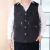 Áo len nam lông một ông bố trung niên ấm áp cộng với áo nhung cotton thật áo vest nữ mùa đông Áo vest cotton