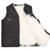 Áo len nam lông trung niên một mùa thu và mùa đông da cỏ vest da cừu vest ấm áp cotton áo ghi lê nam Áo vest cotton