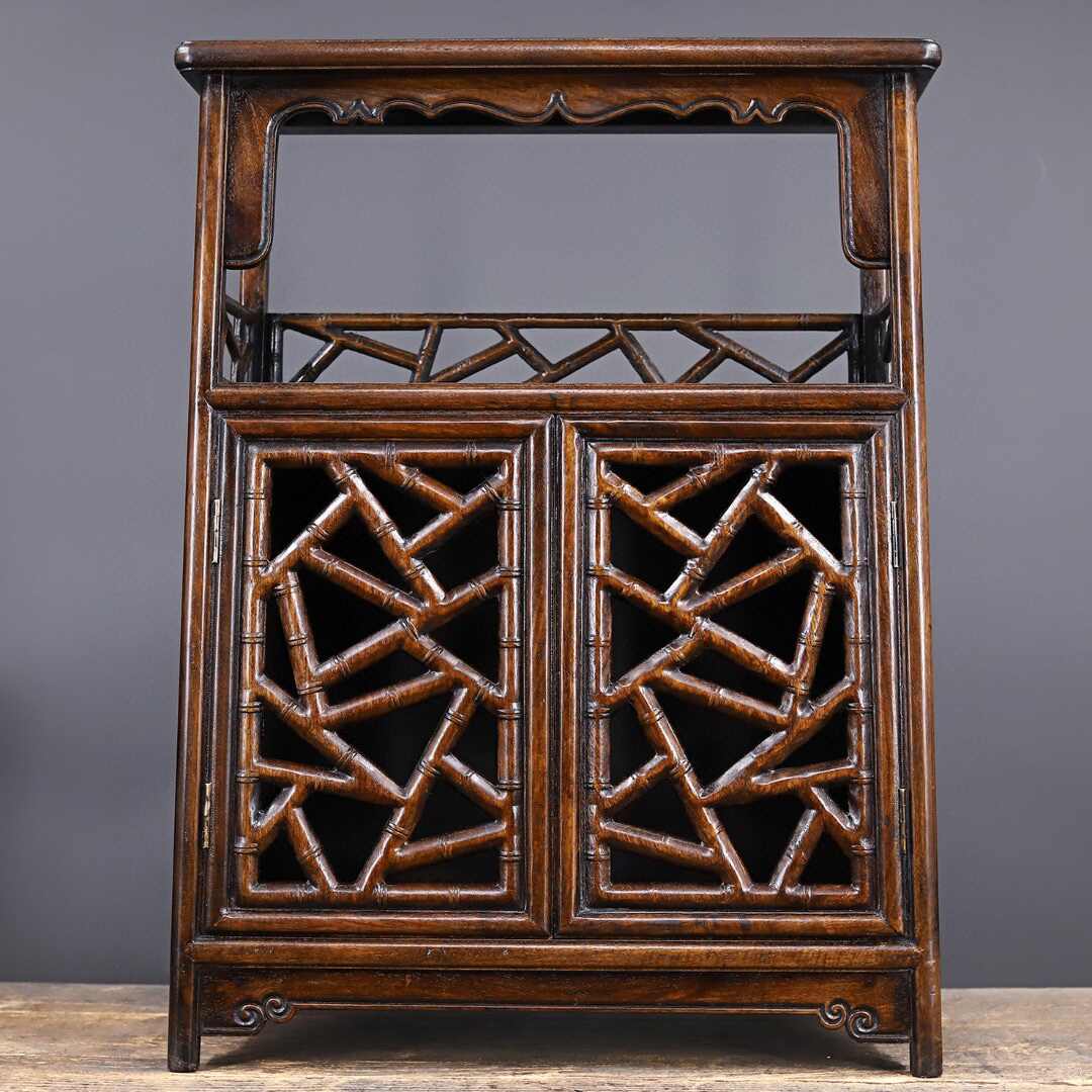 アンティーク 紫檀？ 茶櫃 【公式通販】