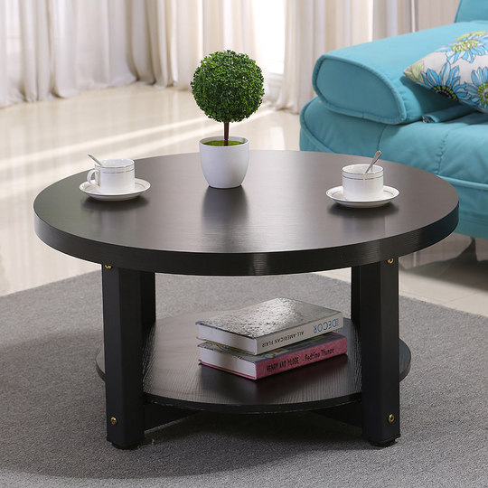 Round coffee table simple modern leisure living room sofa corner table drinking tea table small round table oval coffee table