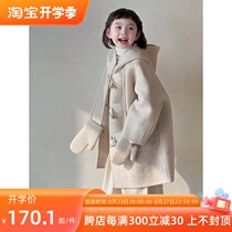 Bora Korean Korean mens and womens woolen coats spring 2024 new style casual coats for middle-aged and older children