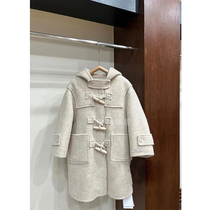 Bora Korean Korean mens and womens woolen coats autumn and winter clothing for middle-aged and older children 2023 new long high-end coats