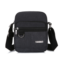 One shoulder messenger mens bag canvas bag new trendy sports outdoor leisure mens mini small backpack mobile phone bag