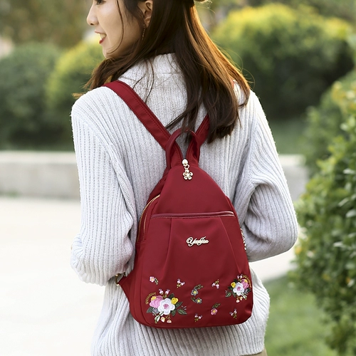 Рюкзак, этническая маленькая универсальная сумка через плечо, нейлоновая нагрудная сумка, этнический стиль, в корейском стиле, ткань оксфорд