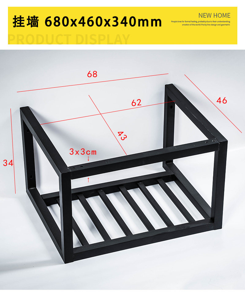 Ceramic wall stainless steel bracket Place ceramic wash basin frame wash basin cosmetic room sink