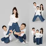 Реквизит для фотографии, комплект, простой и элегантный дизайн, семейный стиль