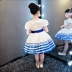 Cô gái Ngày thiếu nhi váy biểu diễn hải quân tutu váy biểu diễn váy công chúa học sinh mẫu giáo váy hợp xướng - Trang phục