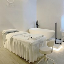 Beauty Bed Cover Four Pieces Simple Beauty Salon Sheets Bedding Japanese Skin Management Massage Bed Set Solid Color