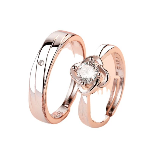 (Трансграничная торговля), модное обручальное кольцо подходит для мужчин и женщин для влюбленных с цирконом, простой и элегантный дизайн