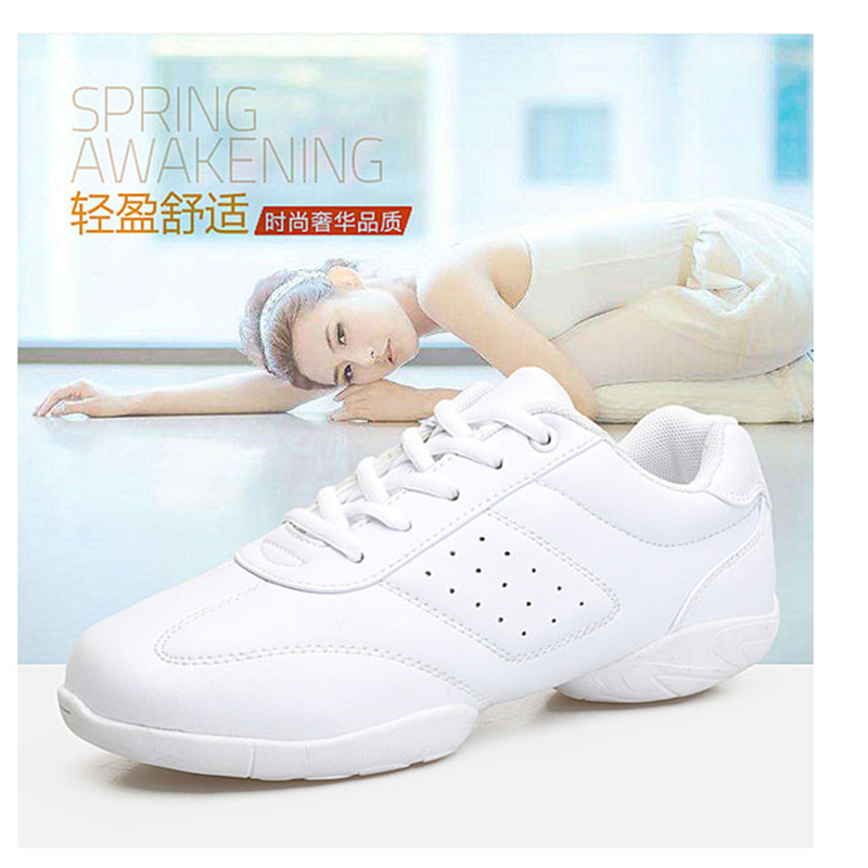 Caimengcheng competitive aerobics shoes adult soft-soled square dance shoes professional training shoes cheerleading competition shoes