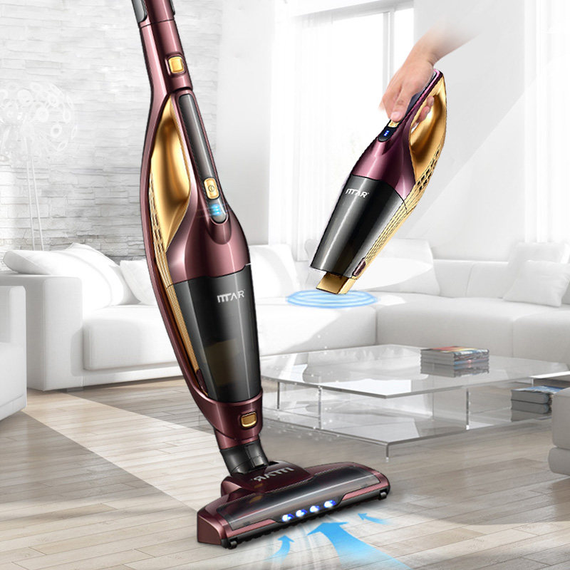 German silent noise reduction large suction ~ wireless vacuum cleaner household small handheld charging car dual use