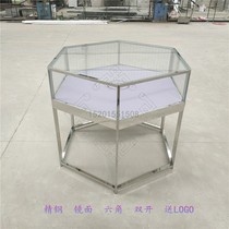  Jewelry showcase New custom jewelry store Nakajima display cabinet Jade jade jewelry counter Gold booth