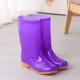 Giày thời trang PVC chống thấm nước giày đi mưa không thấm nước của phụ nữ giày đi mưa bốn mùa giày cao su - Rainshoes