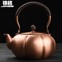 Jinge pure copper copper pot electric pottery stove set cooking teapot hand thickened copper pot large capacity Copper Kettle Kettle