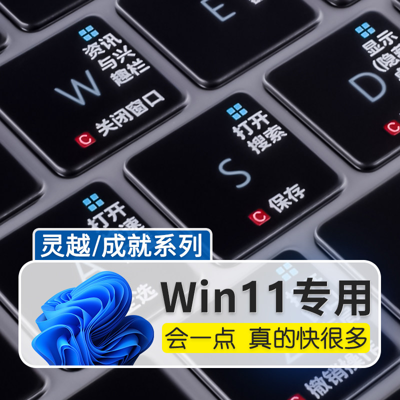 ASUS GLOWER PC keyboard protects film Win11 shortcut key Pro16 14 Songya X horizontal 14s