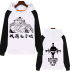 Hãy cho tôi một khuôn mặt để trở thành con trai của tôi. Áo len trắng One Piece Áo len nam tay dài lắc với quần áo cùng kiểu áo đôi hoodie Áo len