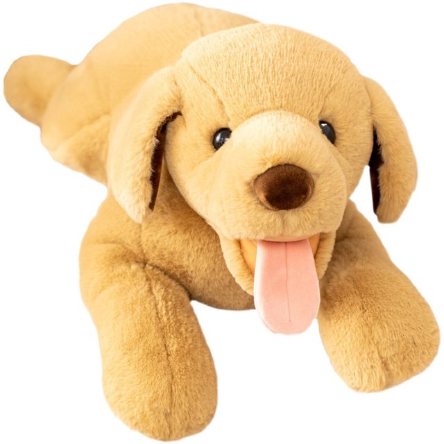 LittleCuCu Simulation Labrador Dog Doll Plush Toy Hug Sleeping Soothing Pillow ຂອງຂວັນວັນເກີດ