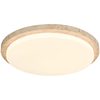 Yellow Travertine Bedroom Ceiling Lamp, Japanese Wabi-Sabi Style, New Minimalist Designer Vintage Round Room Study Lighting Fixture