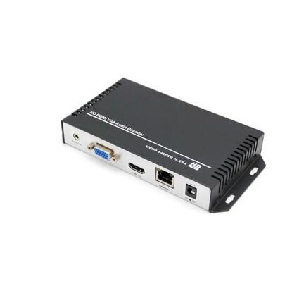 VGA decoder Network to VGA replacement video recorder directly connected to the encoding using TCP protocol