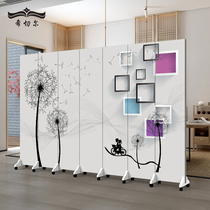 Modern and simple home door screen Living room bedroom block household partition wall Folding mobile simple small apartment type