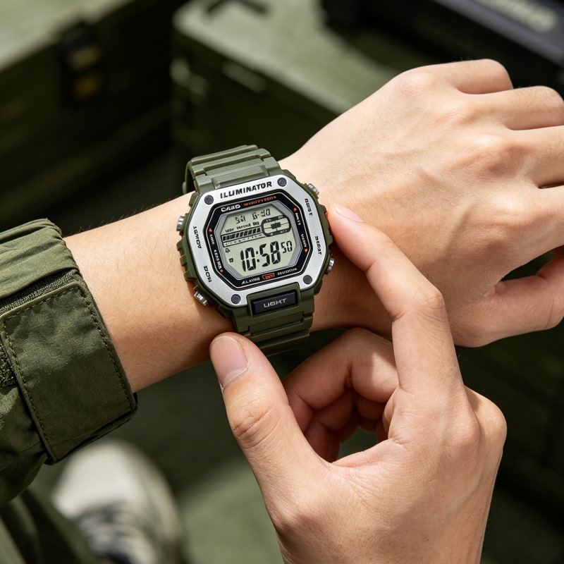 Casio Casio Watch for Men and Teenagers New Model Student Electronic Casio Junior High School Student Watch Mwd-110H Casio Casio Watch for Men and Teenagers New Model Student Electronic Casio Junior High School Student Watch Mwd-110H