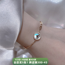 Butterfly Private butterfly fritillary pure silver bracelet with small crowdsourced design handmade girl silver sweet and beautiful new