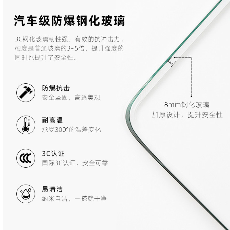 Three-Linkage Shower Room with a Straight-Line Design, One Fixed and Two Sliding Glass Partitions, Bathroom Dry and Wet Separation Sliding Door