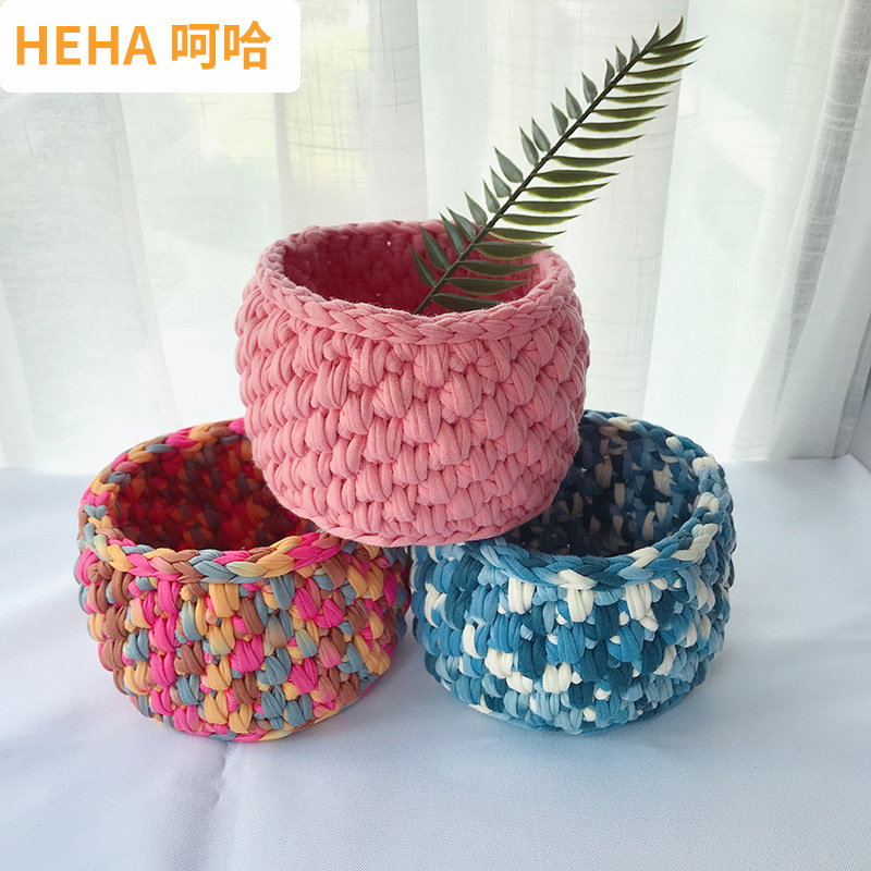 Hehaha DIY Handmade LAOSHU Storage Baskets, Crochet Yarn Knitting Material Kit to Pass the Time and Relieve Boredom