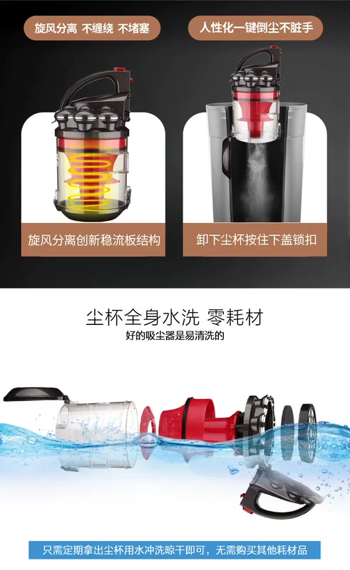 Máy hút bụi hút bụi gia đình nhỏ mini cực kỳ êm ái mạnh mẽ ngoài máy hút bụi cầm tay công suất cao - Máy hút bụi