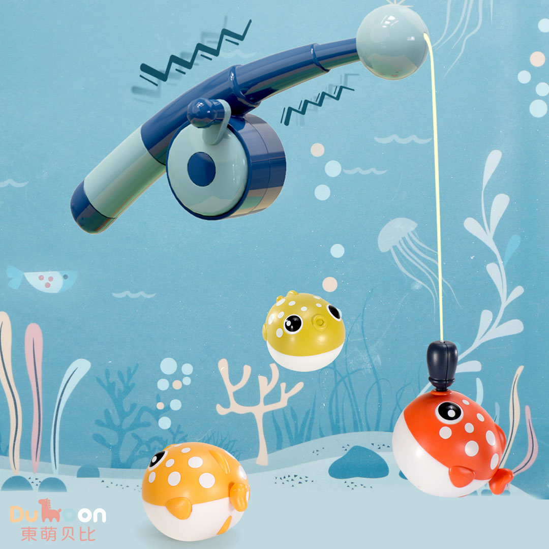 Fishing Rod Toy Young Child Magnetic Fish 1-2-year-old 3 Men and women Children's baby Early taught to develop intellect Brain Puzzle