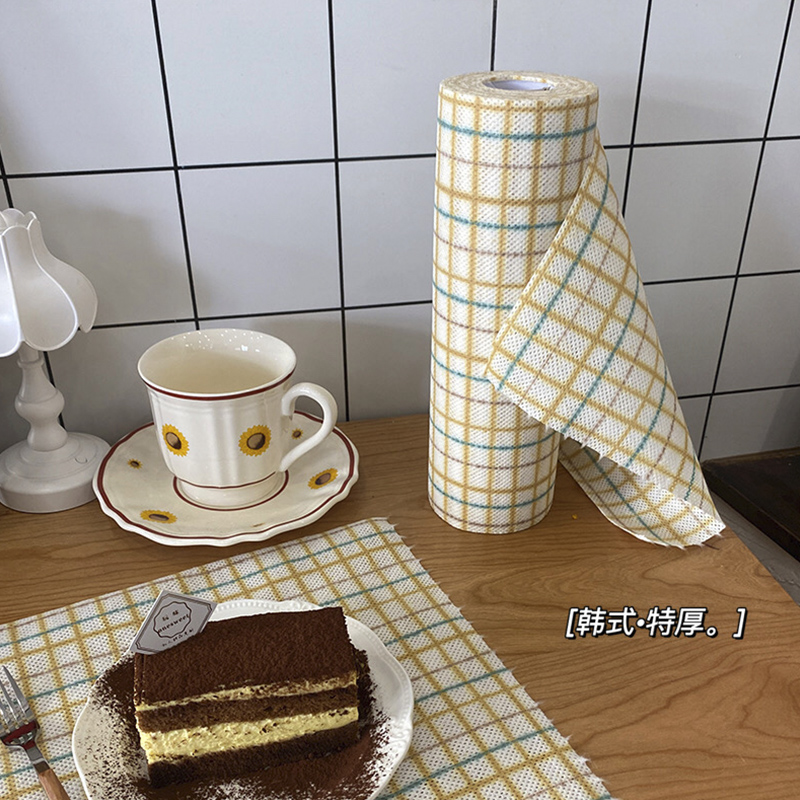 Lazy rag disposable wipe table household absorbent dry and wet dual-use dishwashing kitchen housework cleaning cloth can be washed