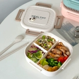 Фруша коробка с ланч -коробкой может залечить офисного работника с помощью рисовой еды -Пластиковая пластиковая коробка для ланч -ланча.