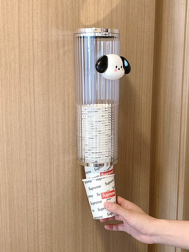 Высокая прозрачная одноразовая чашка для выбора чашки для выбора чашки для бумажной чашки без отверстия стена -гибельная бумажная чашка.