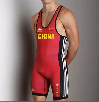 Chinese team star AD competition same one-piece wrestling uniform weightlifting training suit professional design factory shop