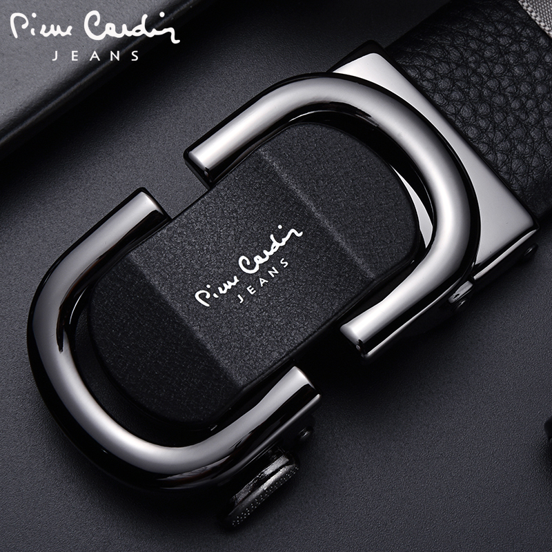Pilkaden Leather Strap Man Genuine Leather Fashion Business Automatic Buckle Men's Belt Head Layer Pure Bull Leather Pants With Tide
