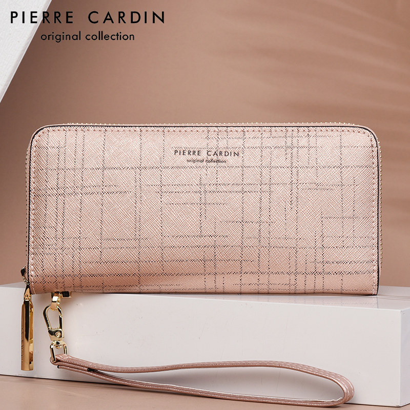 Lady Pircarden handpicked handbag genuine leather wallet Girl with long version handbag 2022 new fashion cow leather women's bag