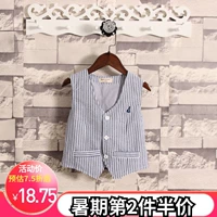 Bé trai xuân thu 2019 trẻ em mới bé ngoại thời trang phần mỏng vừa và nhỏ cho bé mặc vest vest phiên bản Hàn Quốc của thủy triều - Áo ghi lê áo gile cho bé gái 7 tuổi