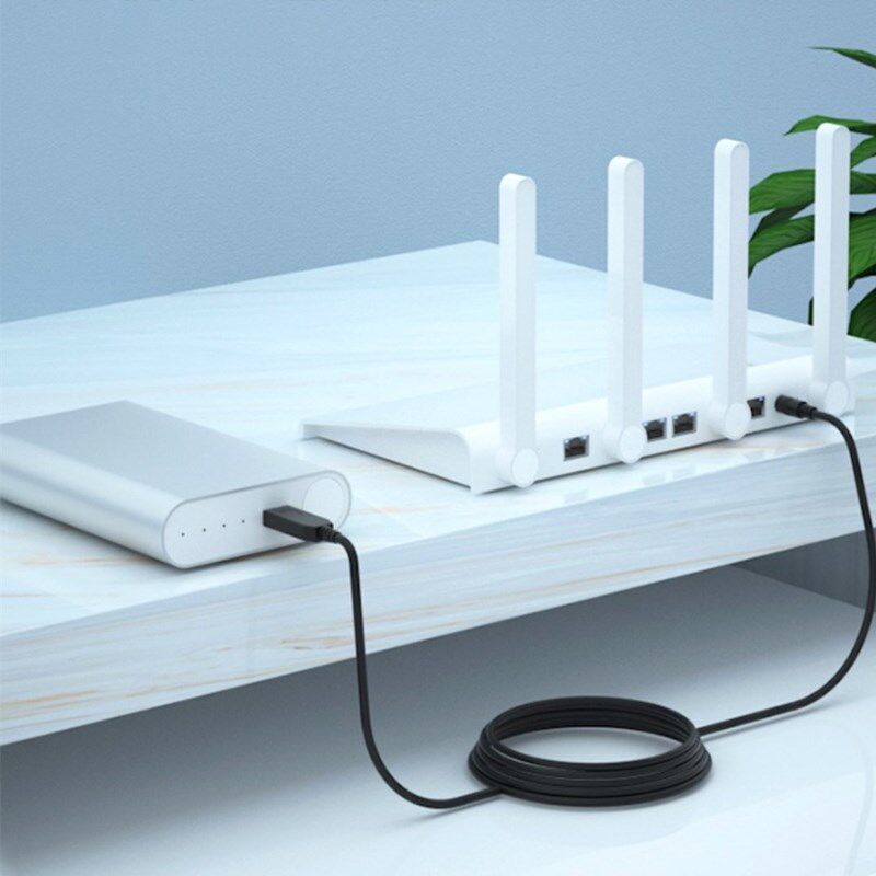 Router universal 12V boost line charging data power line to usb light cat power supply continuous power transfer connection