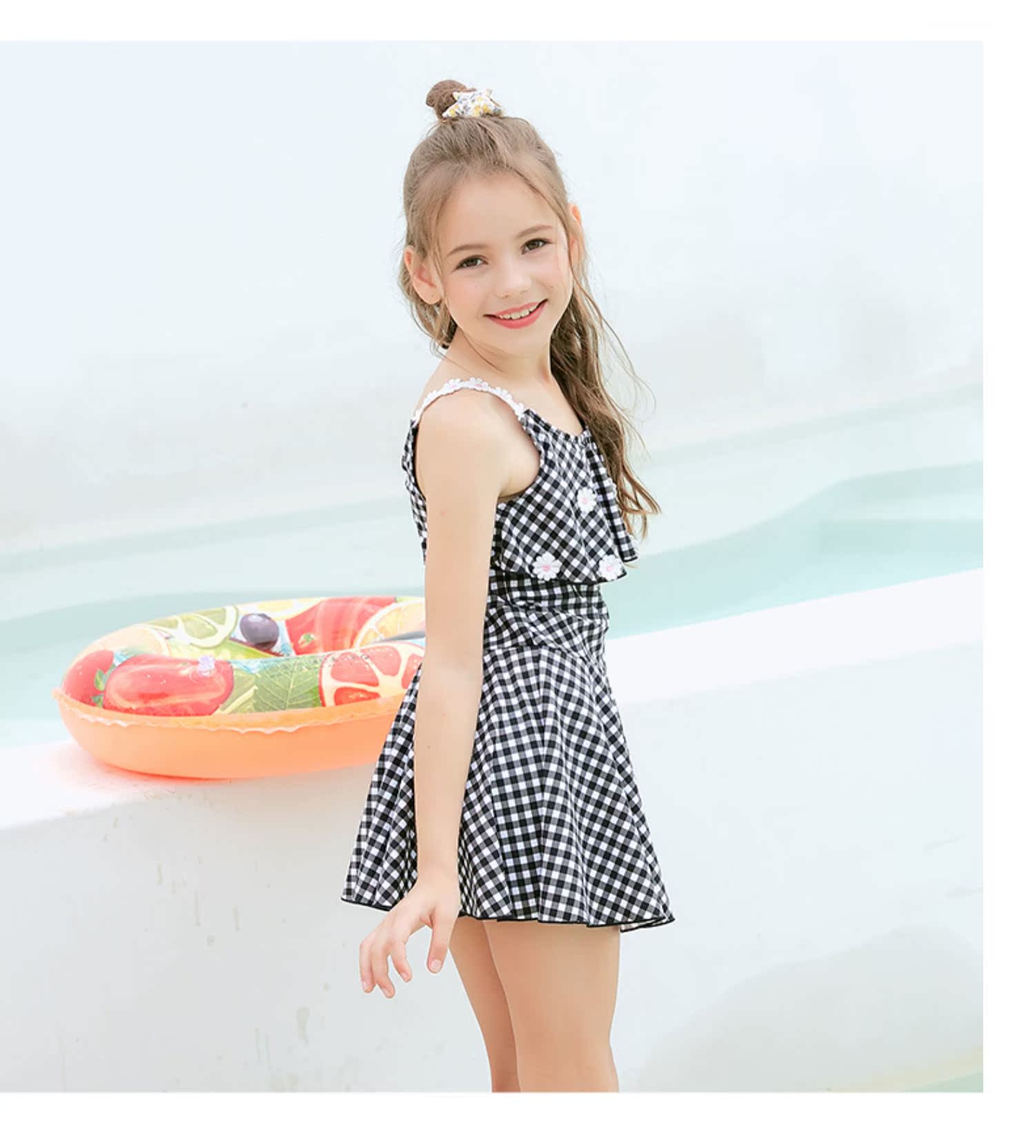 Đồ bơi cho trẻ em gái Cô gái lớn Chàng trai thời trang Cô gái Công chúa Váy Cô gái Học sinh Đồ bơi Bãi biển Kem chống nắng Xiêm - Bộ đồ bơi của Kid đồ bơi trẻ em nữ