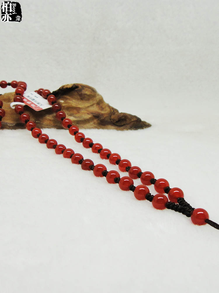 Baiyi jewelry natural red agate jade pendant rope hand-woven jadeite jade pendant necklace rope hanging neck lanyard pendant rope