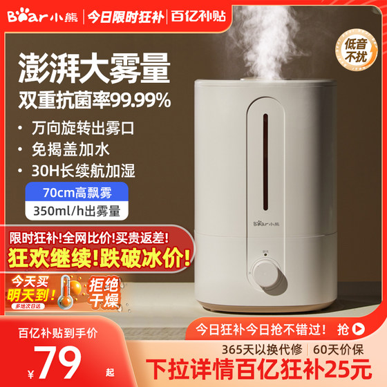 Bear humidifier household small bedroom pregnant women and infants heavy fog air office desktop