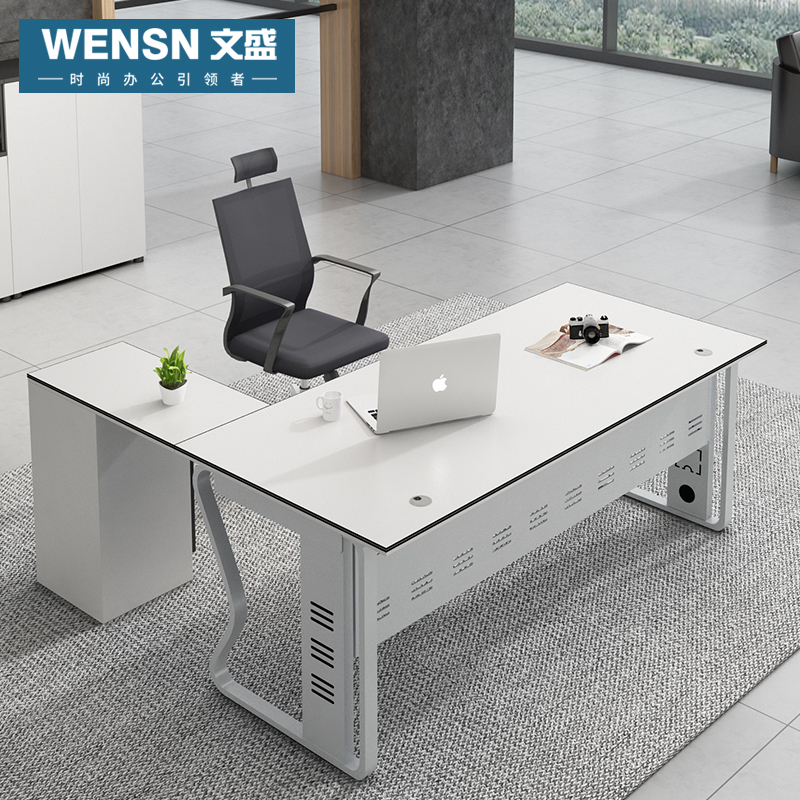Office Furniture Brief Modern Boss Desk Staff Single Desk Manager Table Manager Table Desk Desk Desk Big Bandae