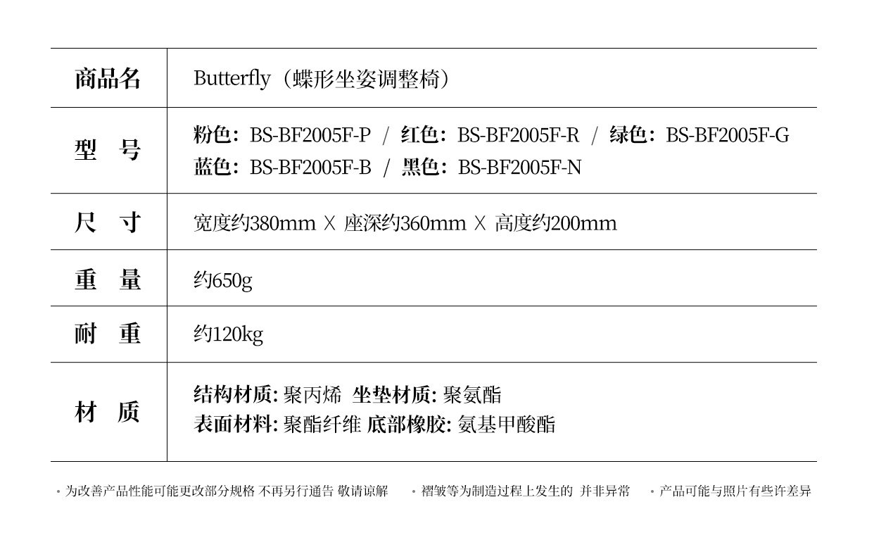 日本 MTG 蝴蝶款 坐姿矫正坐垫 保护脊椎腰椎 图4